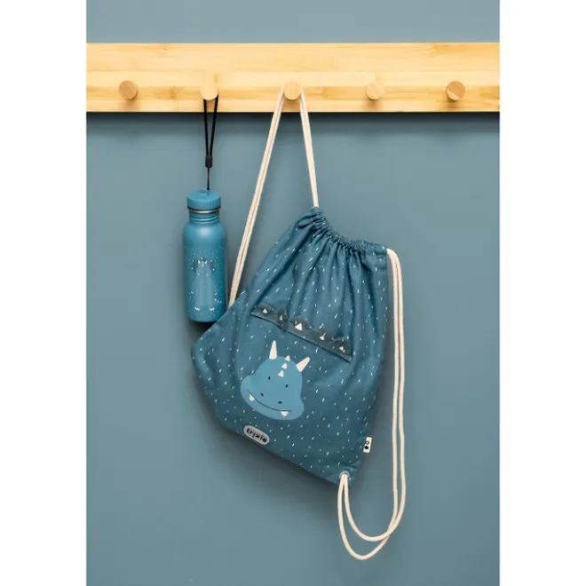 Clearance Trixie Mr. Triceratops Drawstring Bag dark blue