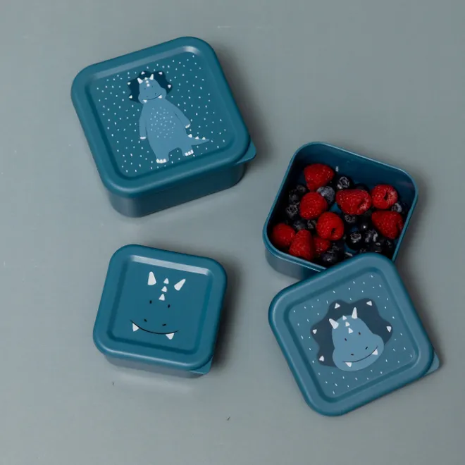Best Trixie Mr. Triceratops Snackbox 3pc dark blue