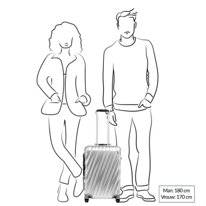 Tumi 19 Degree Aluminium International Expandable Carry-On silver