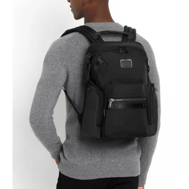 Best Tumi Alpha Bravo Nathan Navigation Backpack black