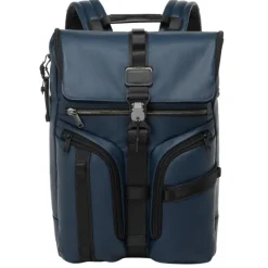 Best Tumi Alpha Bravo Surveillance Backpack navy coated