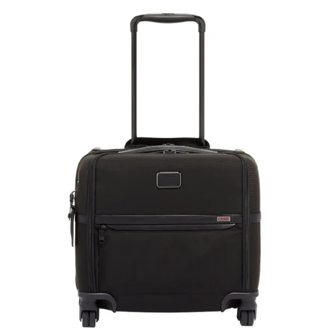 Best Tumi Alpha Compact 4 Wheel Brief black II