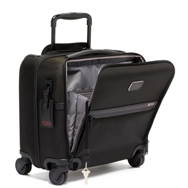 Best Tumi Alpha Compact 4 Wheel Brief black II