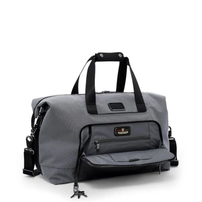 Clearance Tumi Alpha Double Expansion Satchel meteor grey