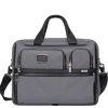 New Tumi Alpha EXP Org Laptop Brief meteor grey