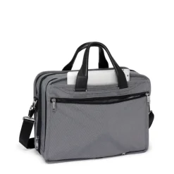 New Tumi Alpha EXP Org Laptop Brief meteor grey