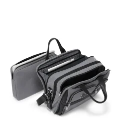 New Tumi Alpha EXP Org Laptop Brief meteor grey
