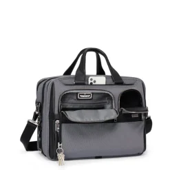 New Tumi Alpha EXP Org Laptop Brief meteor grey