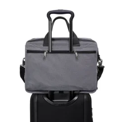 New Tumi Alpha EXP Org Laptop Brief meteor grey