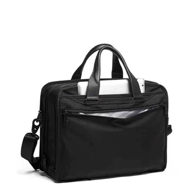 Clearance Tumi Alpha Expandable Organizer Laptop Brief black
