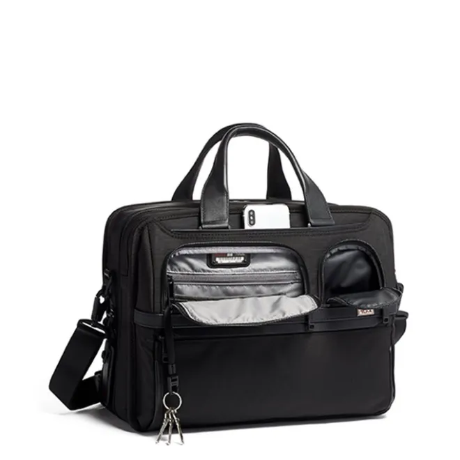 Clearance Tumi Alpha Expandable Organizer Laptop Brief black