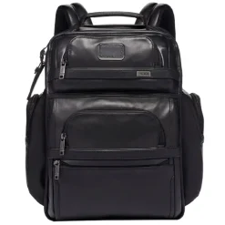 Sale Tumi Alpha Leather Brief Pack Backpack black