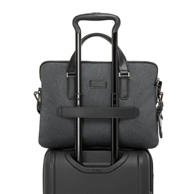 Best Tumi Harrison Sycamore Slim Brief dark charcoal