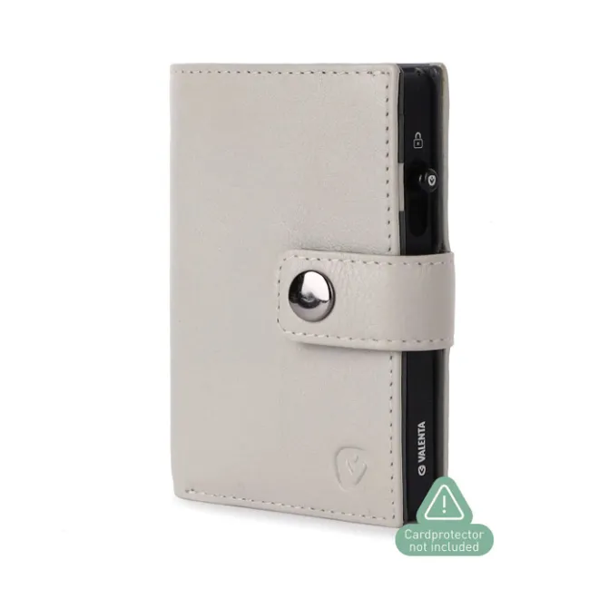 Sale Valenta Card Wallet Leather MagSafe Luxe off white
