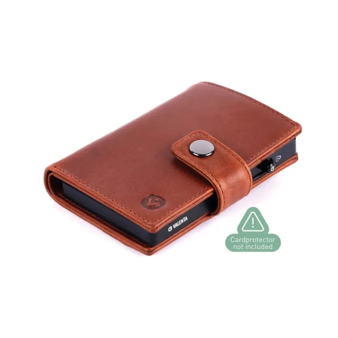 Best Valenta Card Wallet Leather MagSafe Luxe cognac
