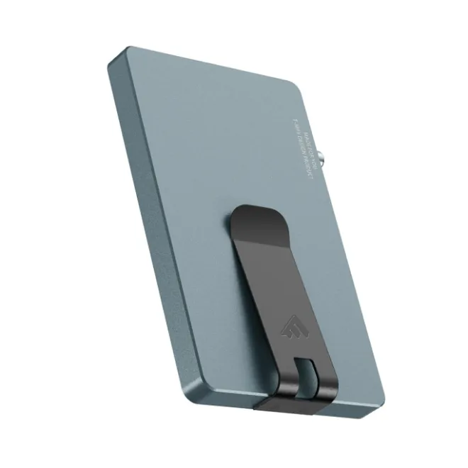 Outlet Valenta Cardprotector Aluminium Magsafe with Money Clip grey