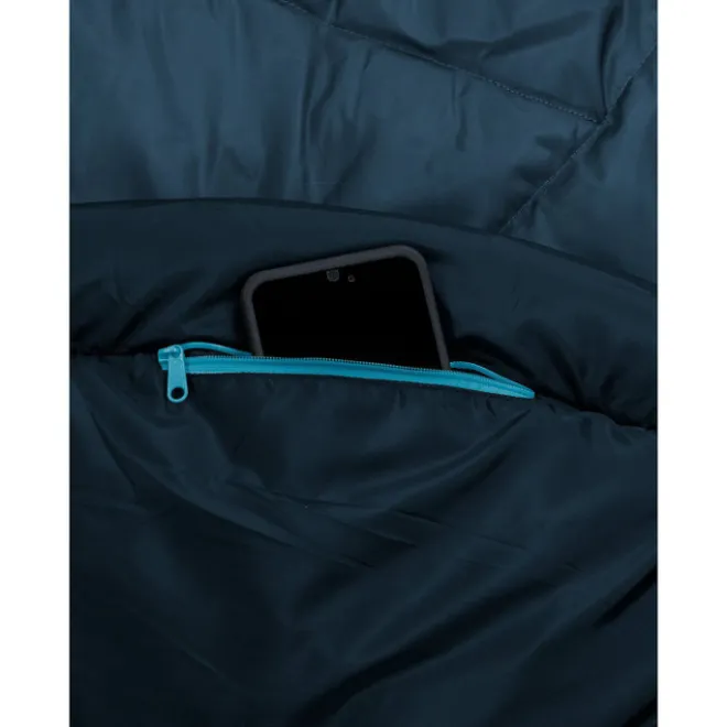 Discount Vaude Sioux Sleepingbag 400 XL II SYN Zip Left baltic sea