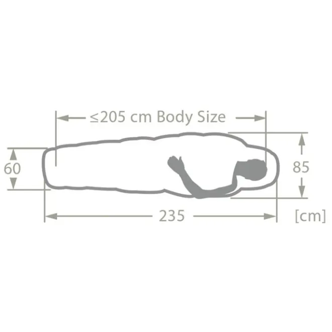 Discount Vaude Sioux Sleepingbag 400 XL II SYN Zip Left baltic sea