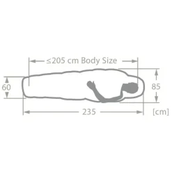 Hot Vaude Sioux Sleepingbag 400 XL II SYN Zip Right baltic sea