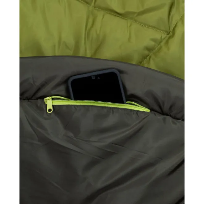 Outlet Vaude Sioux Sleepingbag 400 II SYN Zip Left avocado