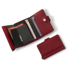 New Victorinox Altius Secrid Leather Card Wallet red
