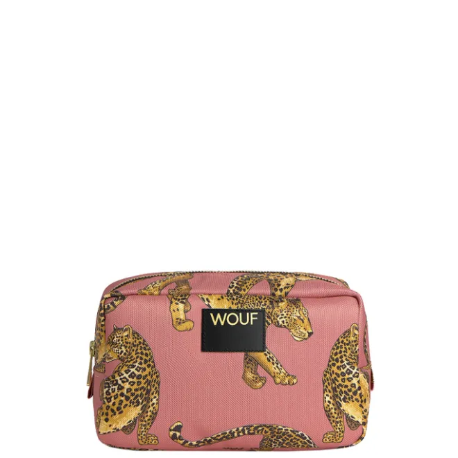 Clearance Wouf Blush Leopard Toiletry Bag multi