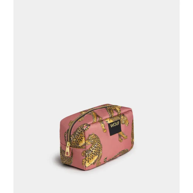 Clearance Wouf Blush Leopard Toiletry Bag multi