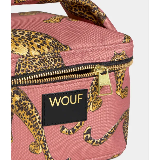 Best Wouf Blush Leopard Vanity Bag multi
