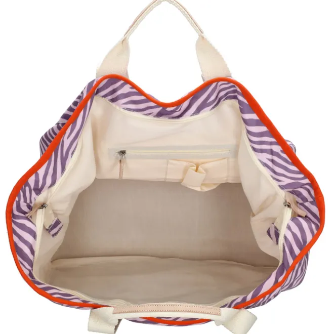 Hot Zebra Trends Elise Beachbag lila zebra