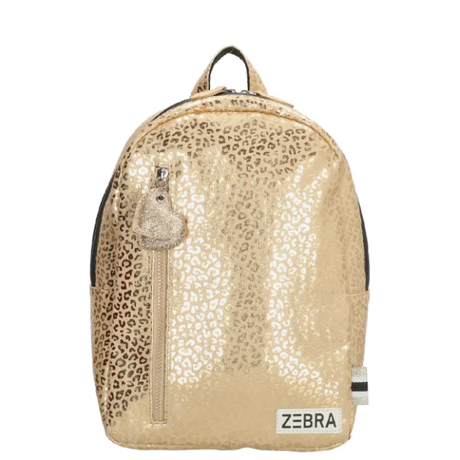 Sale Zebra Trends Girls Leopard Rugzak goud