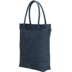 Hot Zebra Trends Kartel Met Rits Shopper jeansblauw