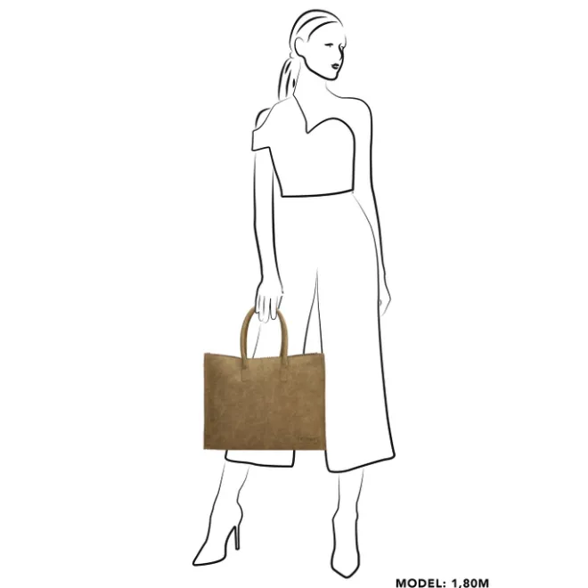 Hot Zebra Trends Lisa XL Shopper olijfgroen