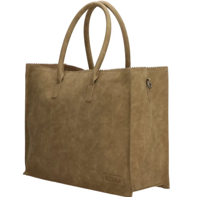 Hot Zebra Trends Lisa XL Shopper olijfgroen