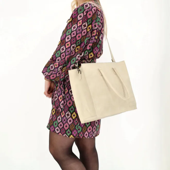 New Zebra Trends Lisa XL Shopper creme