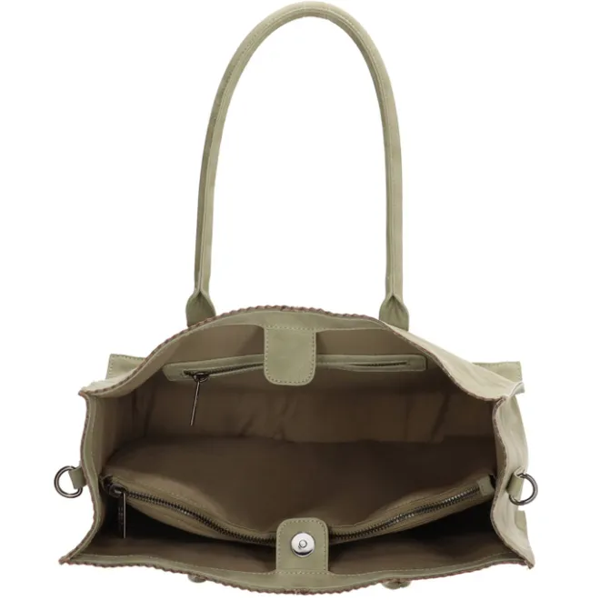 Outlet Zebra Trends Natural Bag Lisa Shopper groen