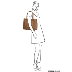 Online Zebra Trends Natural Bag Lisa Shopper camel