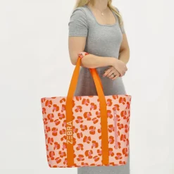Discount Zebra Trends Sally Beach Cooling Bag pink cheetah
