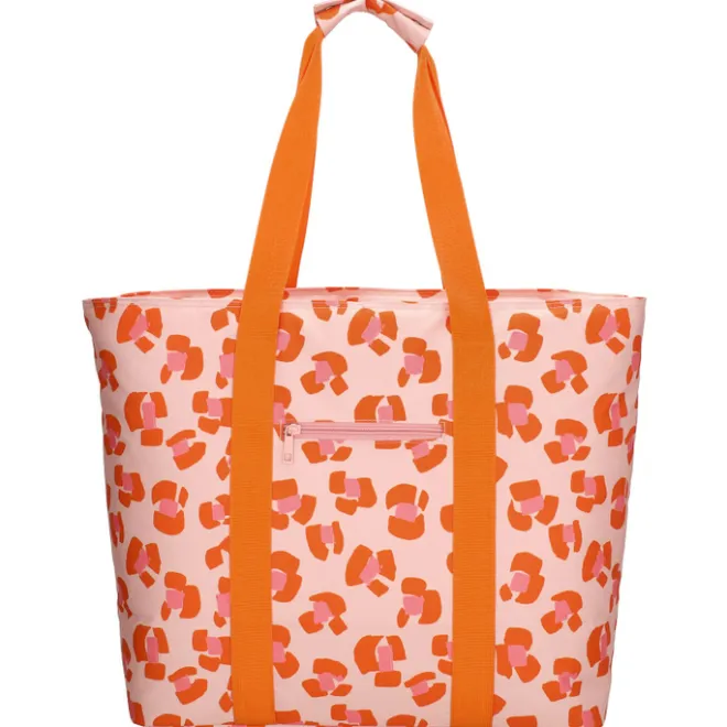 Discount Zebra Trends Sally Beach Cooling Bag pink cheetah