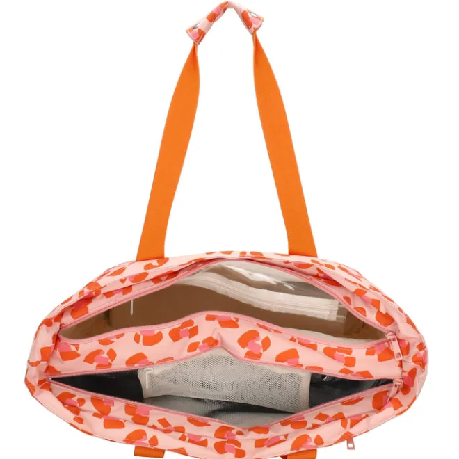 Discount Zebra Trends Sally Beach Cooling Bag pink cheetah