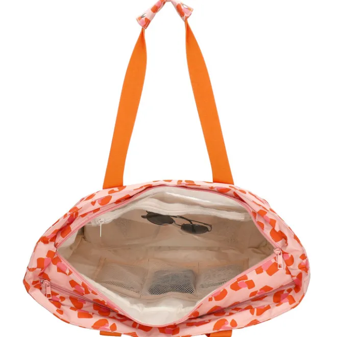 Discount Zebra Trends Sally Beach Cooling Bag pink cheetah