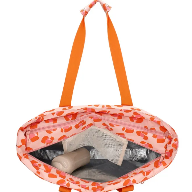 Discount Zebra Trends Sally Beach Cooling Bag pink cheetah