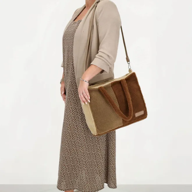 Hot Zebra Trends Teddy Denise Shopper brown